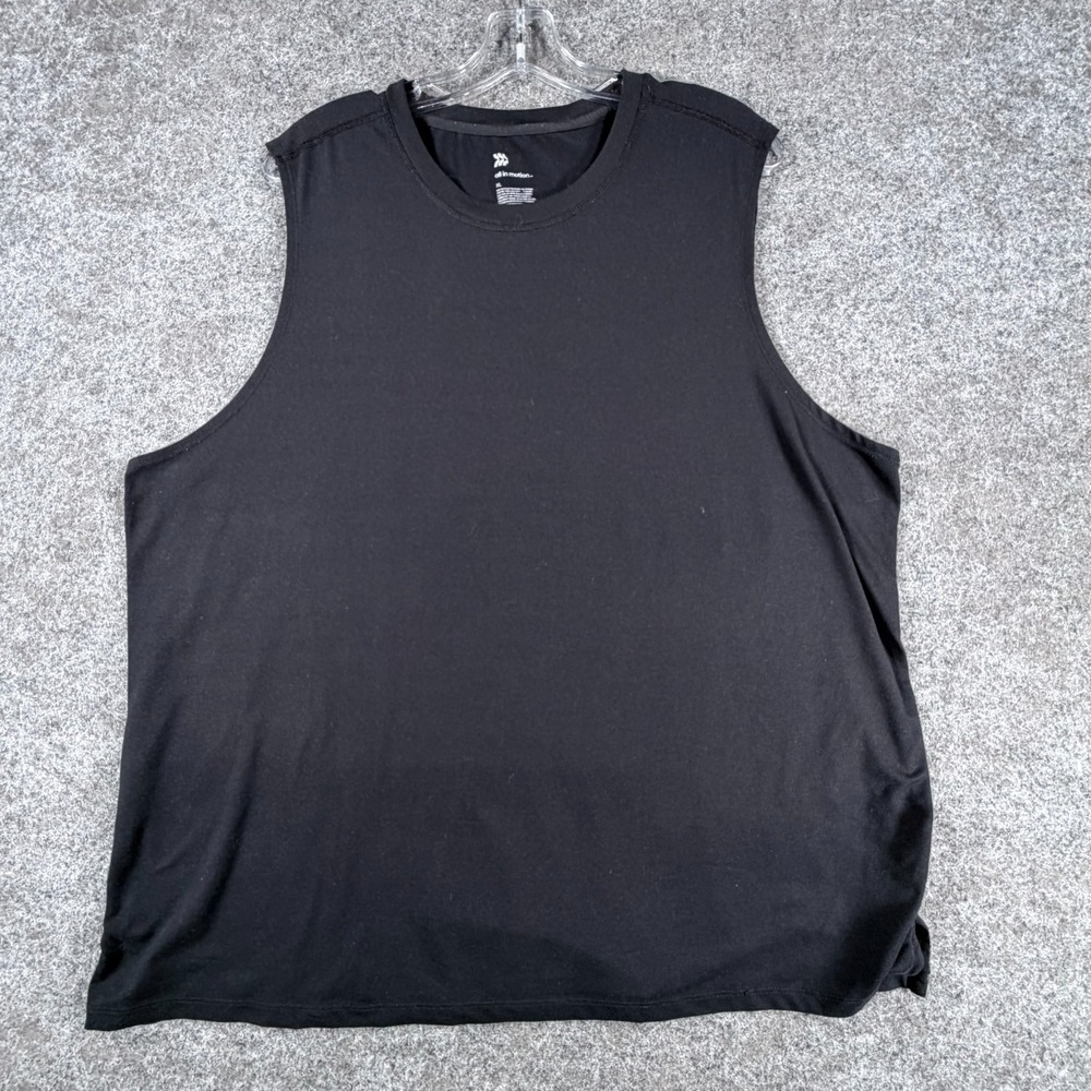 All in Motion Athletic Tank Top Mens XL Black Performance Muscle Sleeveless